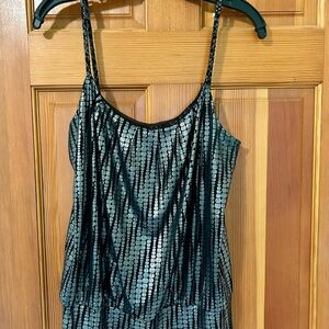 INC International Concepts Sparkling Silver strap top